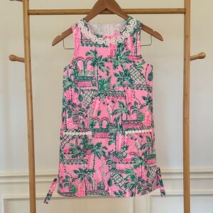 Lilly Pulitzer Pink and Green Kids Casual Dress